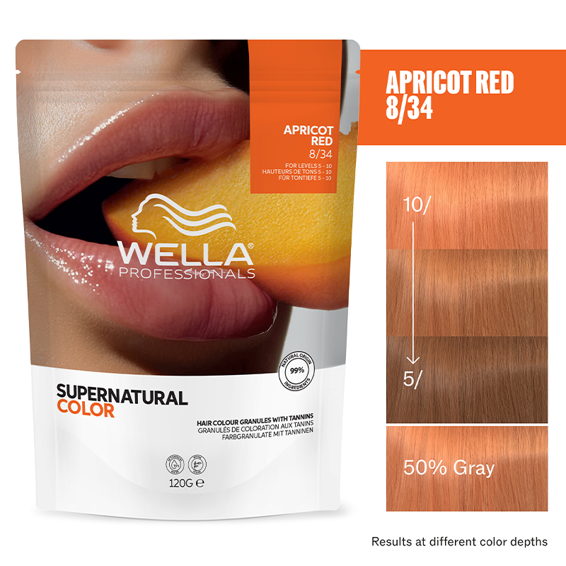 Wella Supernatural Color Haarfarbe 8/34 Apricot Red