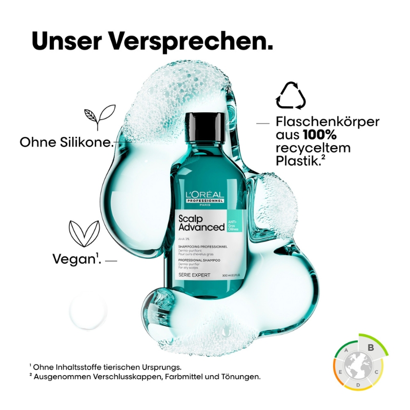 Scalp Advanced Anti-Oiliness Dermo-Purifier Shampoo - 300ml