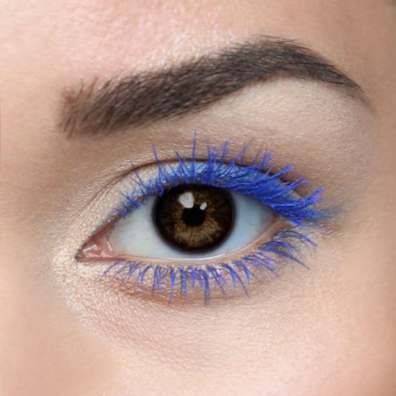 Blaue Wimperntusche
