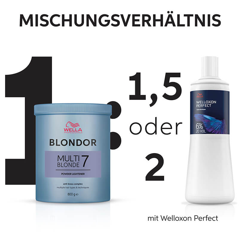Blondor Multi Blonde Powder - 800g Mischungsverhältnis