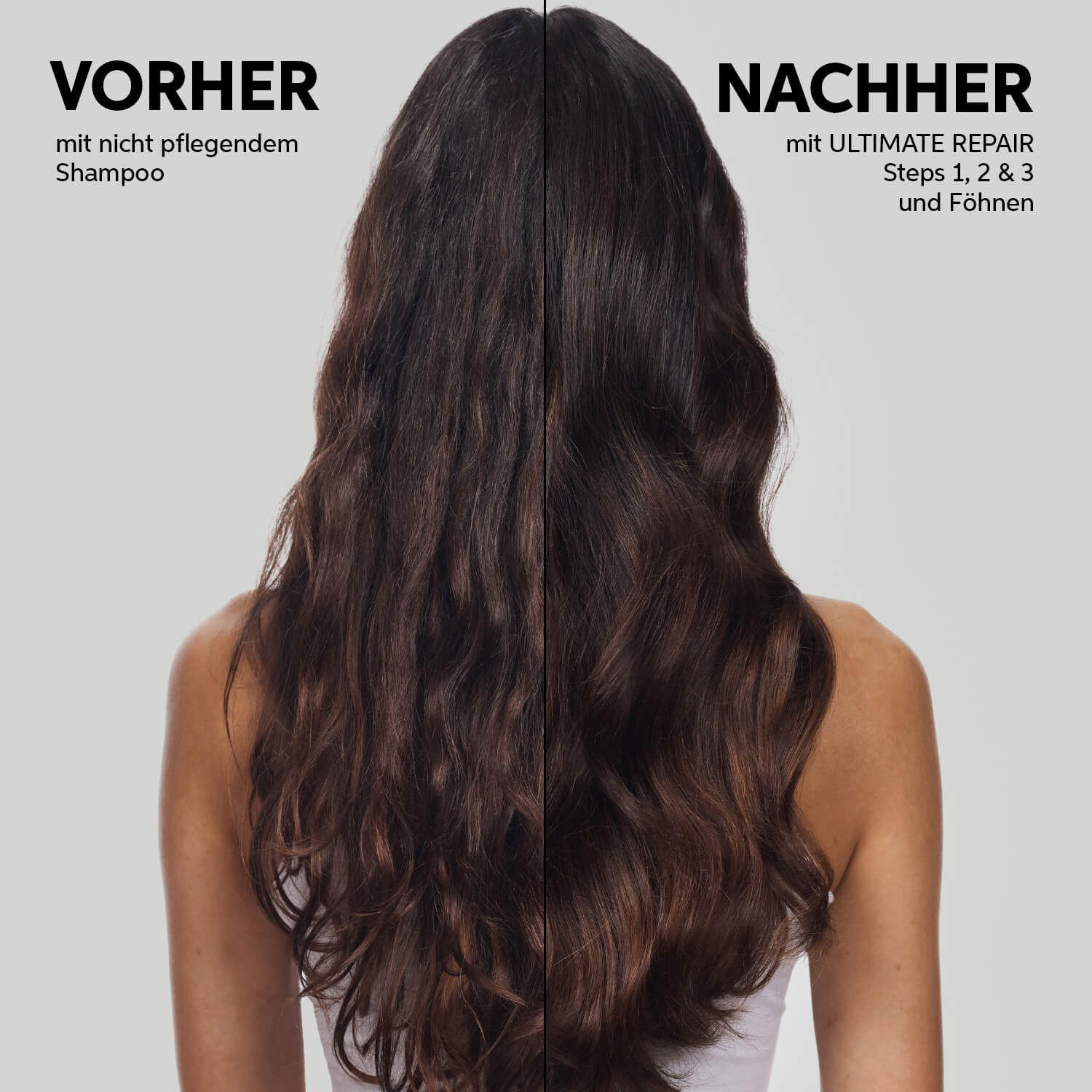 Ultimate Repair Shampoo - 100ml - Vorher-Nachher