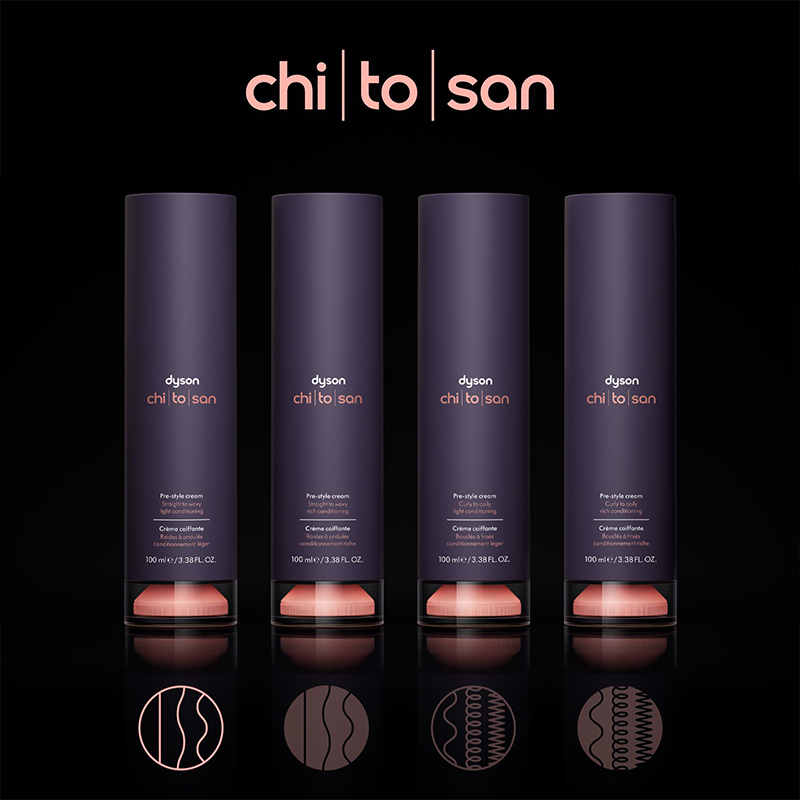 Dyson Chitosan Pre-Styling Creme - glattes und welliges Haar