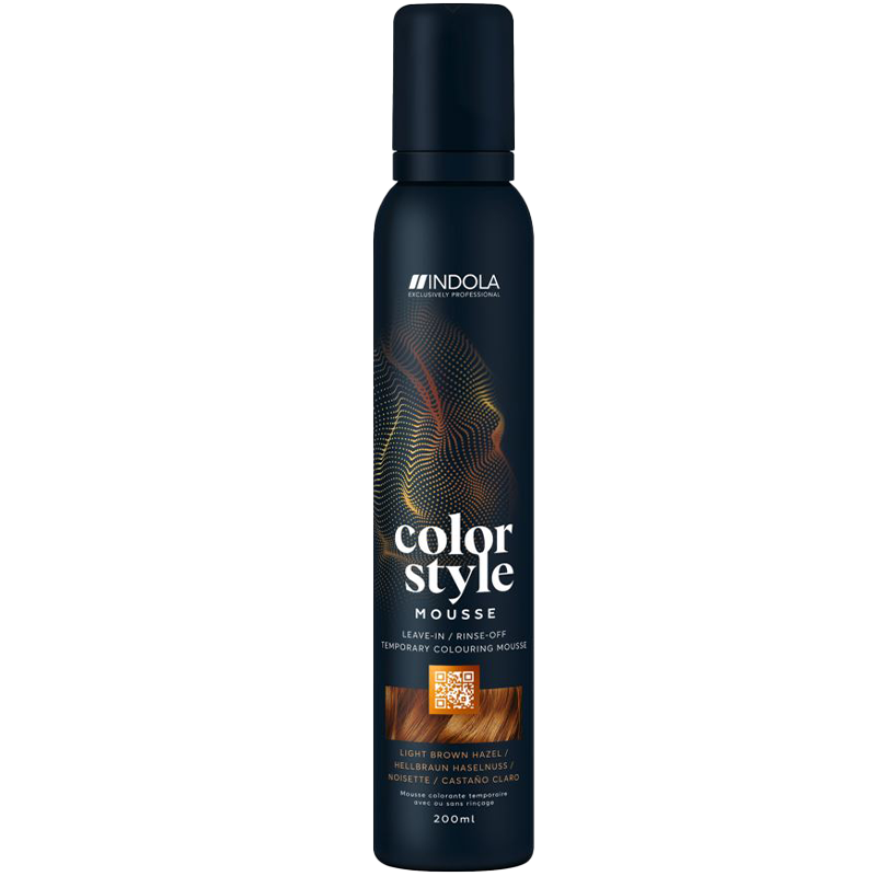 Indola Color Style Mousse Hellbraun Haselnuss