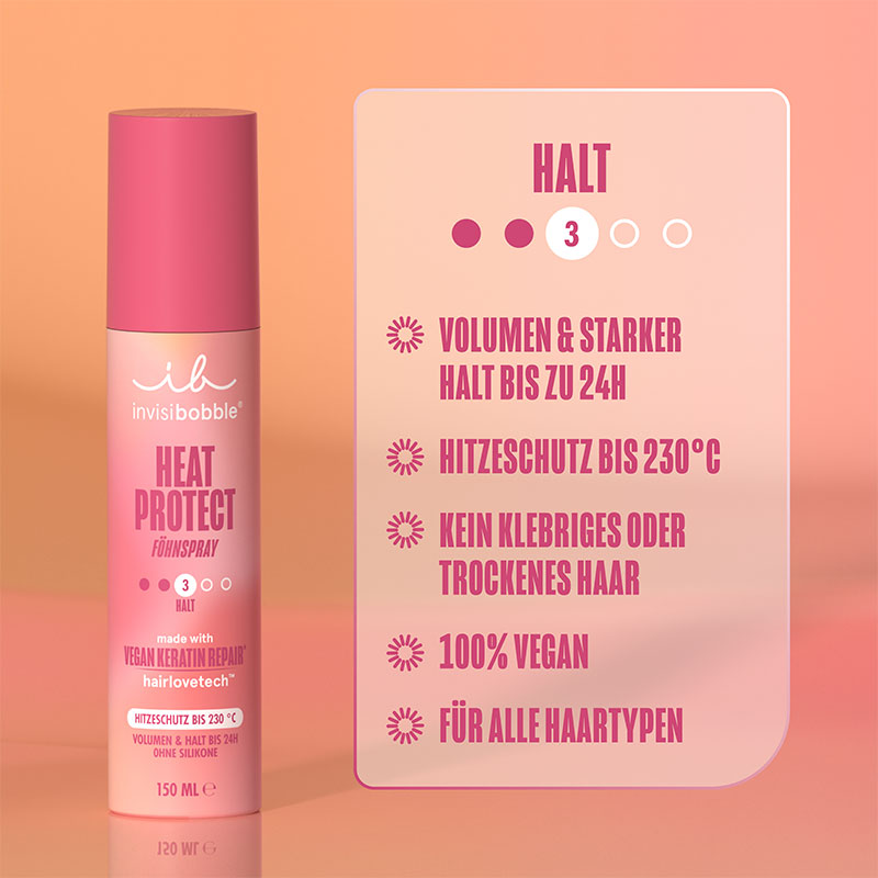 Heat Protect Föhnspray - Vorteile