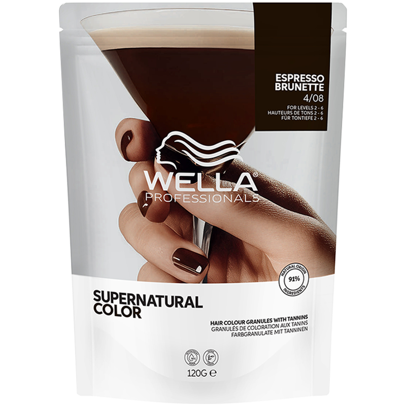 Wella Supernatural Color Haarfarbe 4/08 Espresso Brunette