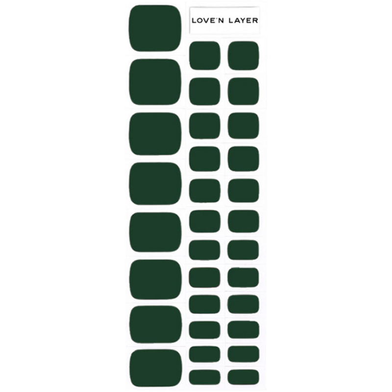 Toe Layers - Solid Toe Forest Green